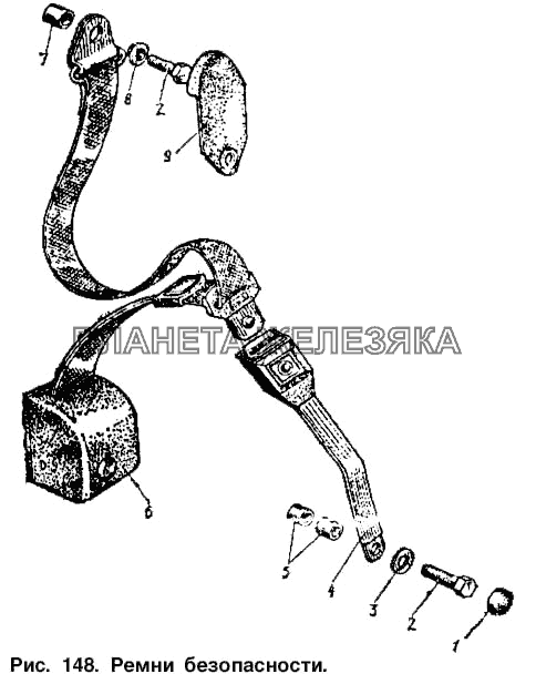 Ремни безопасности Москвич-2137