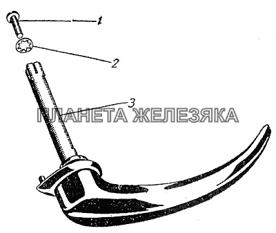 Ручка двери наружная Москвич-400-420