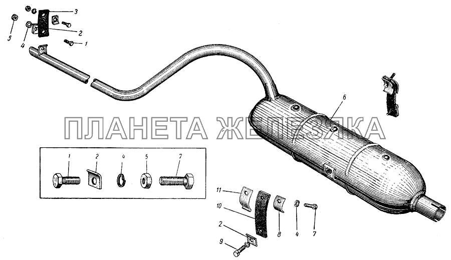Глушитель Москвич-407