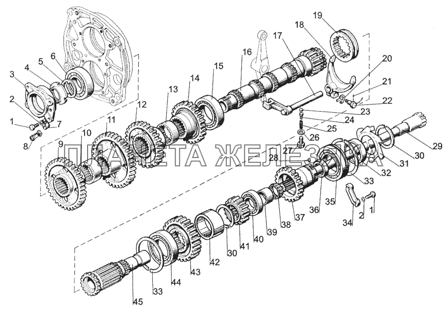 Вал промежуточный МТЗ-1005