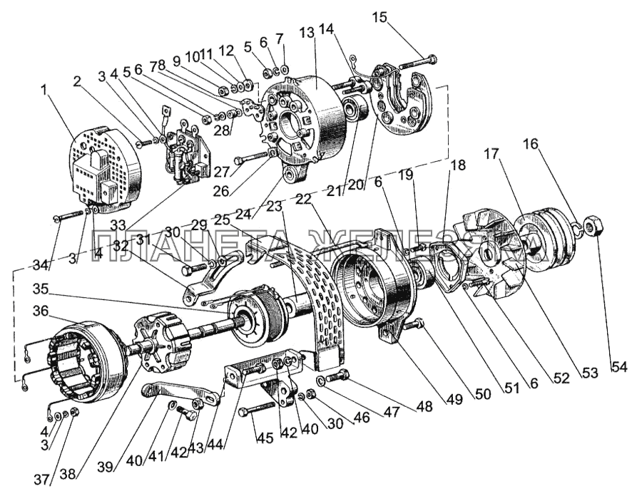 Генератор 468.3701000 МТЗ-1005