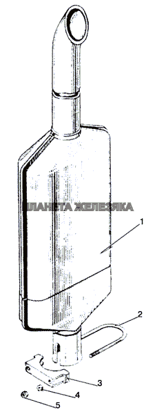 Глушитель МТЗ-1021.3