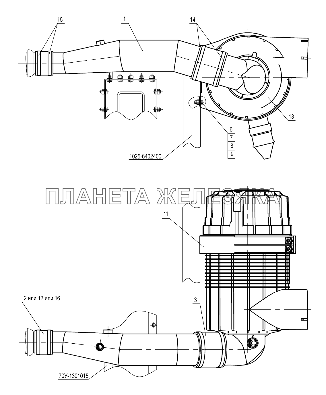 Установка воздухоочистителя «Donaldson» (Д-245С2) (1025.3) Беларус-1025/1025.2/1025.3 Установка воздухоочистителя «Donaldson» (Д-245С2) (1025.3) Беларус-1025/1025.2/1025.3