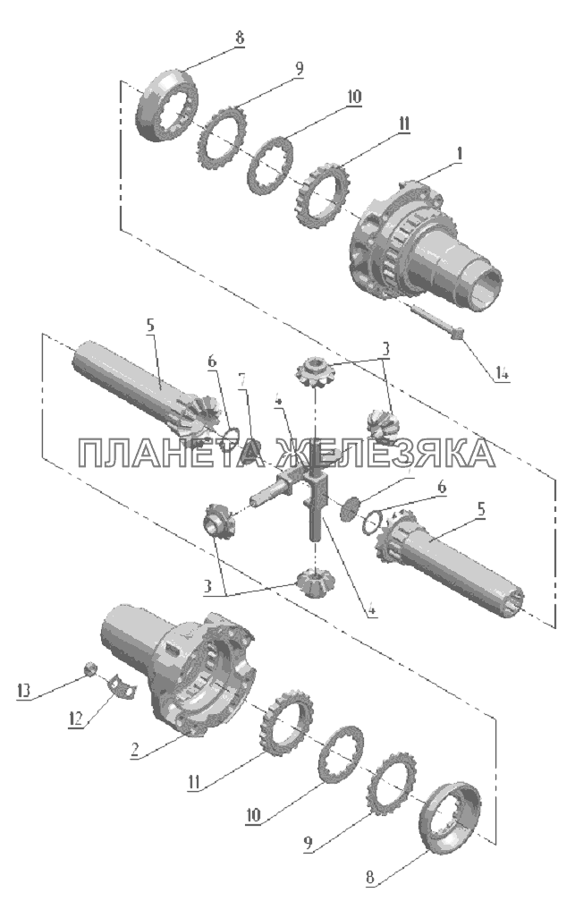 Дифференциал Беларус-1025/1025.2/1025.3