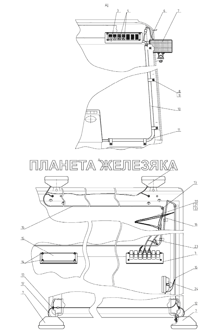 Установка фар рабочих Беларус-1025.5