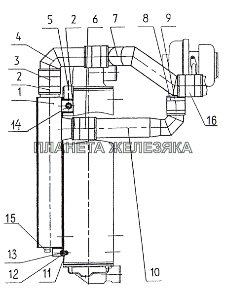 Установка охладителя МТЗ-1025.4