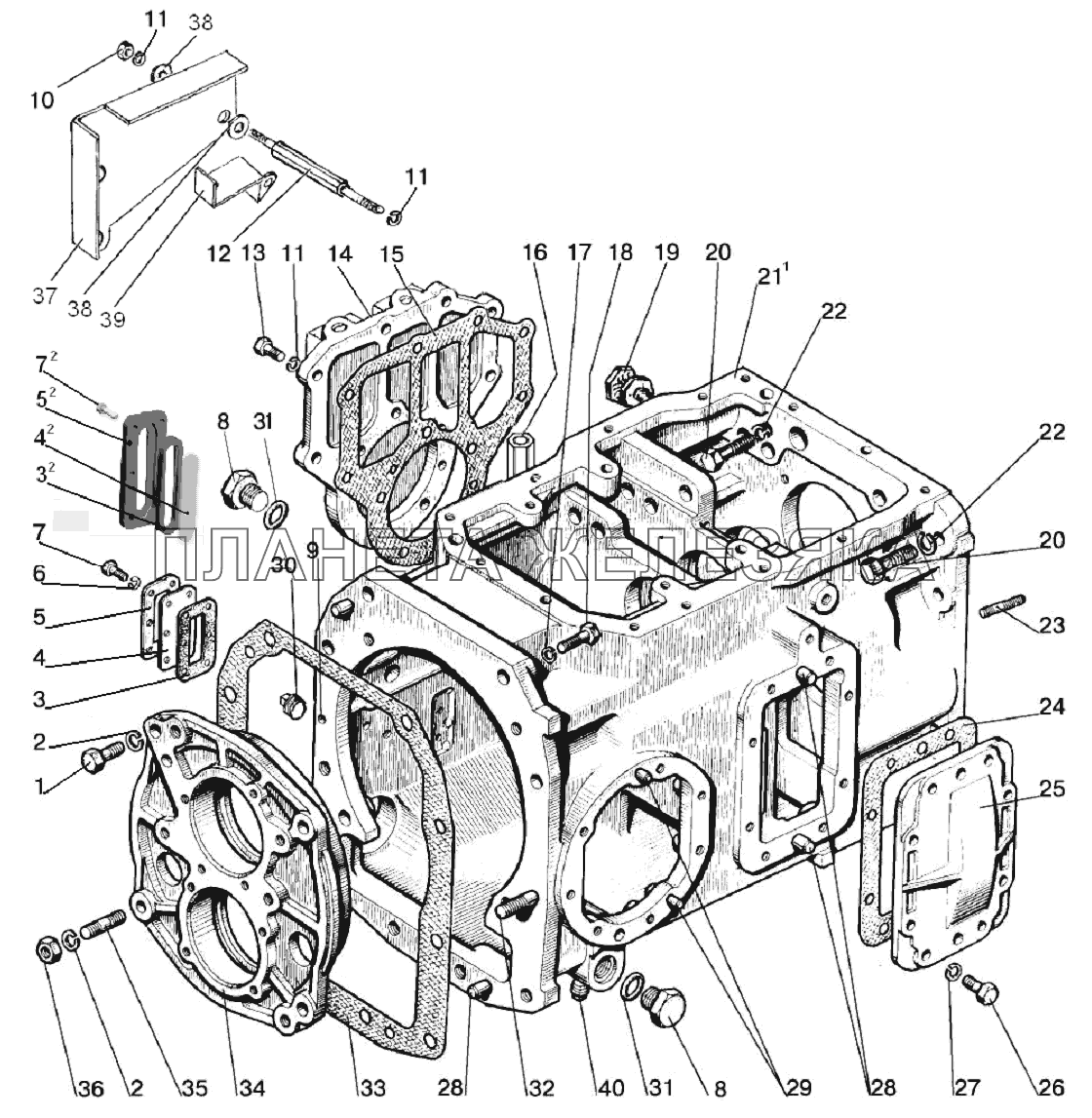 Коробка передач 112-1700010-А (16F+8R) Беларус-1220