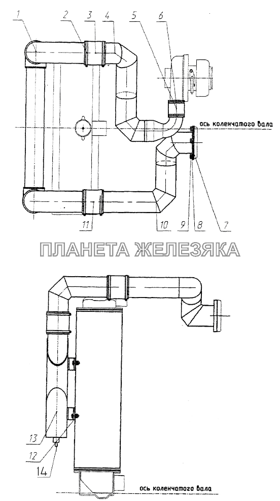 Установка охладителя (для трактора «БЕЛАРУС-1221.3/1221В.3») МТЗ-1221 (2009)