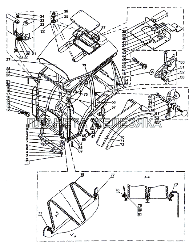 Кабина МТЗ-1222/1523