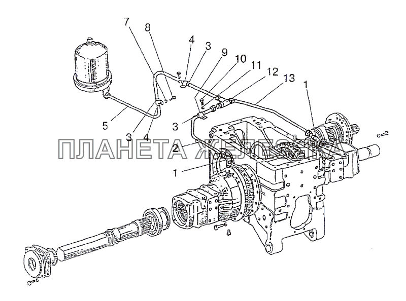 Конечная передача (смазка) МТЗ-1222/1523