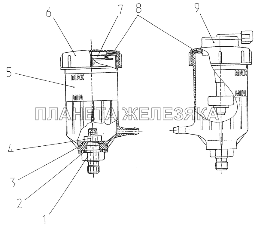 Бачки тормозной жидкости МТЗ-1523.6