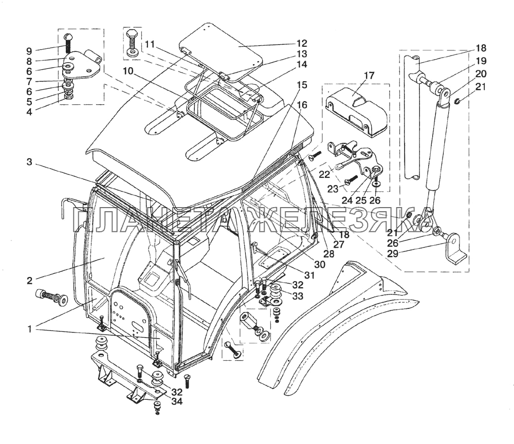 Кабина МТЗ-1523