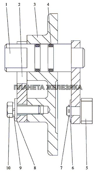 Механизм отключения гидромотора МТЗ-2103