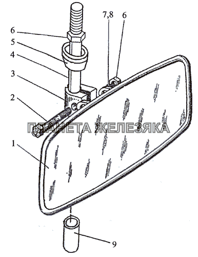 Зеркало внутреннее МТЗ-2103