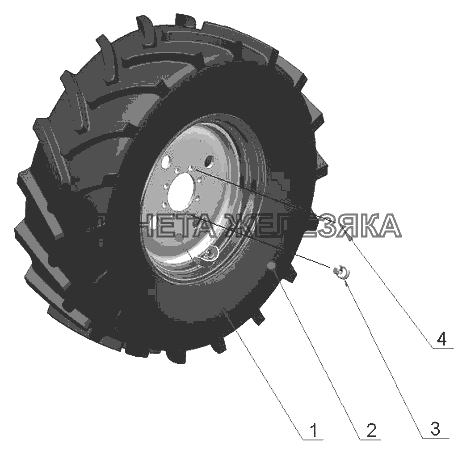 Колесо переднее ведущее Беларус-2122.3/2122.4