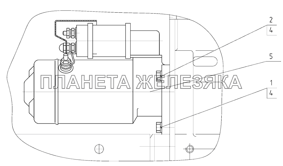 Установка стартера на трактор Беларус-2122.3 Беларус-2122.3/2122.4