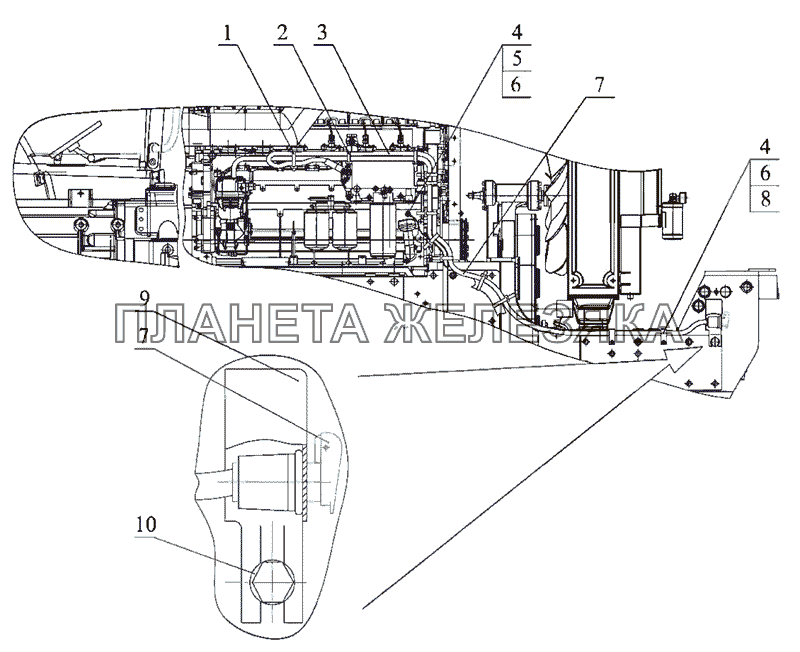 Подогреватель электрический (2822ДЦ/2822.1) МТЗ-2522