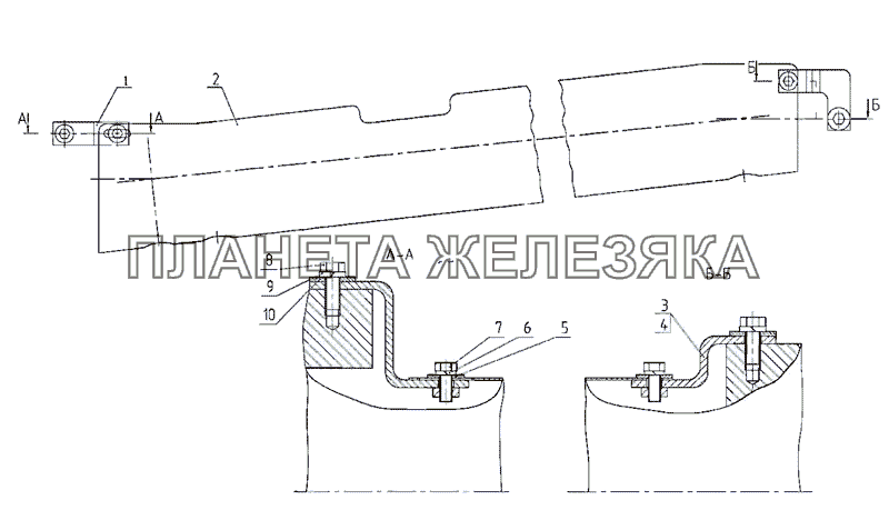 Ограждение карданного привода МТЗ-2522