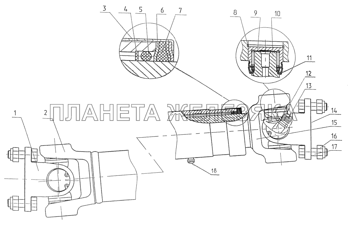 Вал карданный Беларус-3022ДЦ.1