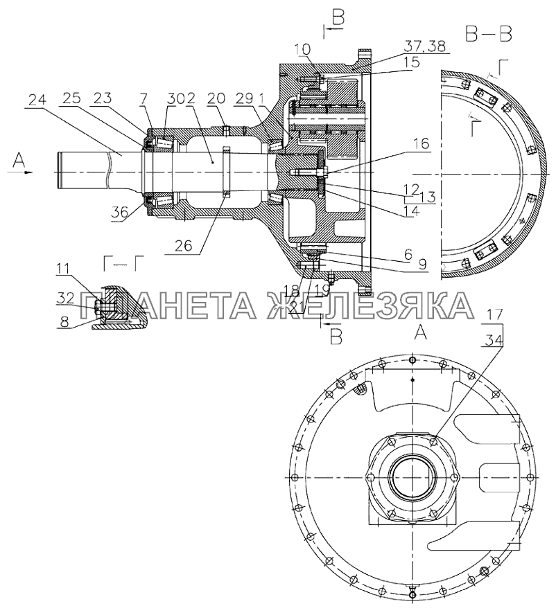 Конечная передача мтз. Редуктор колесный МТЗ 3022 схема. Чертёж 2522-2407502 ступица эпицикла. Схема заднего моста МТЗ 3022дц. Чертёж ступица эпицикла для трактора Belarus-2522.