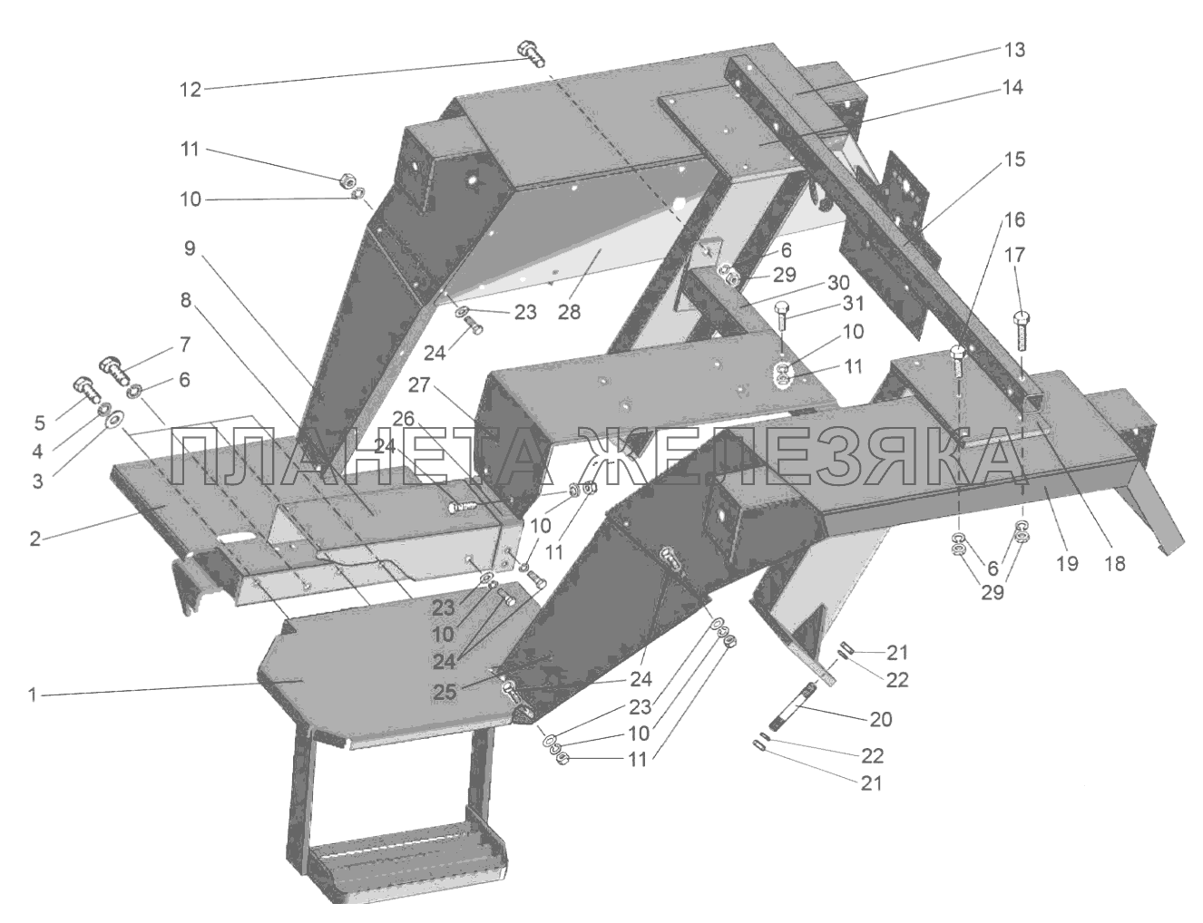 Установка панелей (для тракторов «БЕЛАРУС-321») МТЗ-310, 320, 321