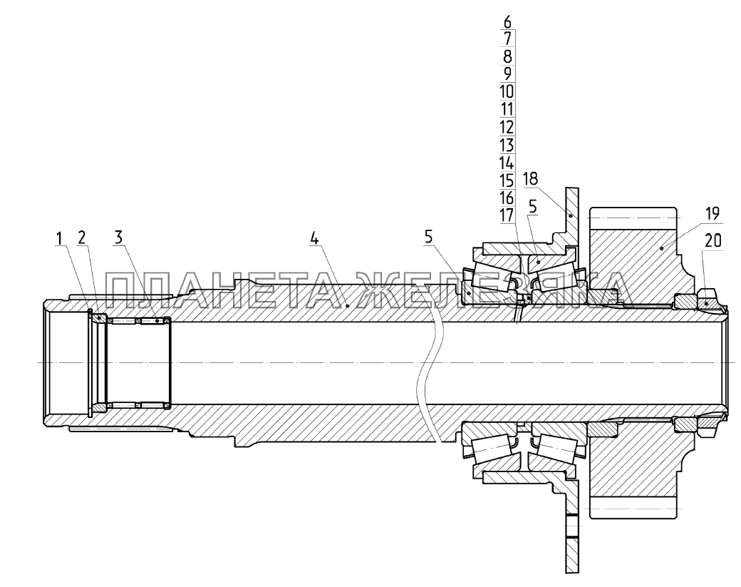 Вал первичный МТЗ-3522