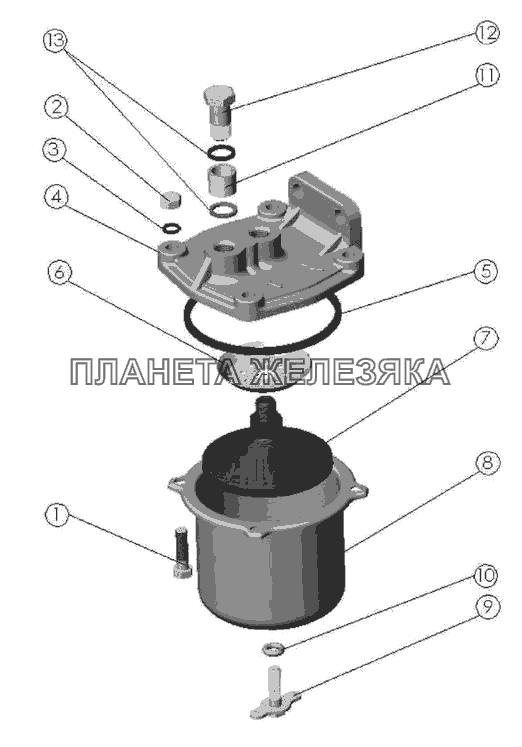 Фильтр топливный грубой очистки МТЗ-570