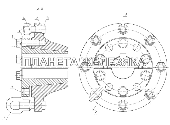 Ступицы задних колес МТЗ-570