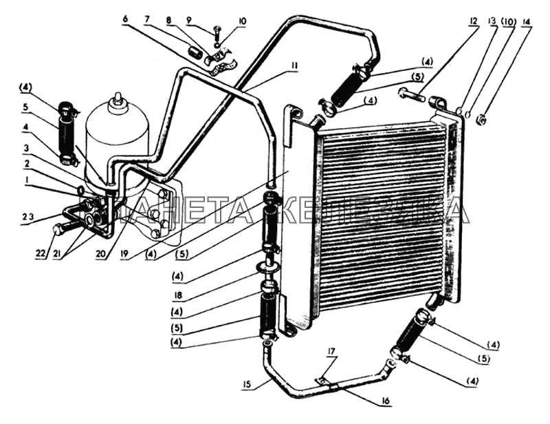 Масляный радиатор МТЗ-80