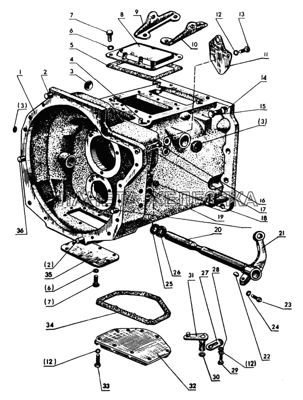 Корпус сцепления МТЗ-80