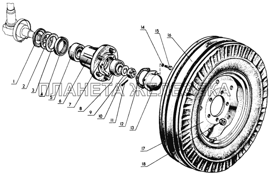 Подшипник ступицы мтз 80