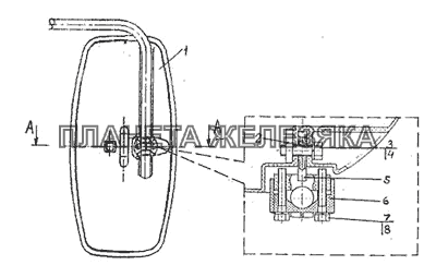 Зеркало наружное МТЗ-821/921