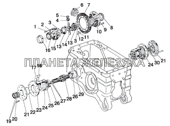 Дифференциал. Стакан подшипников МТЗ-826