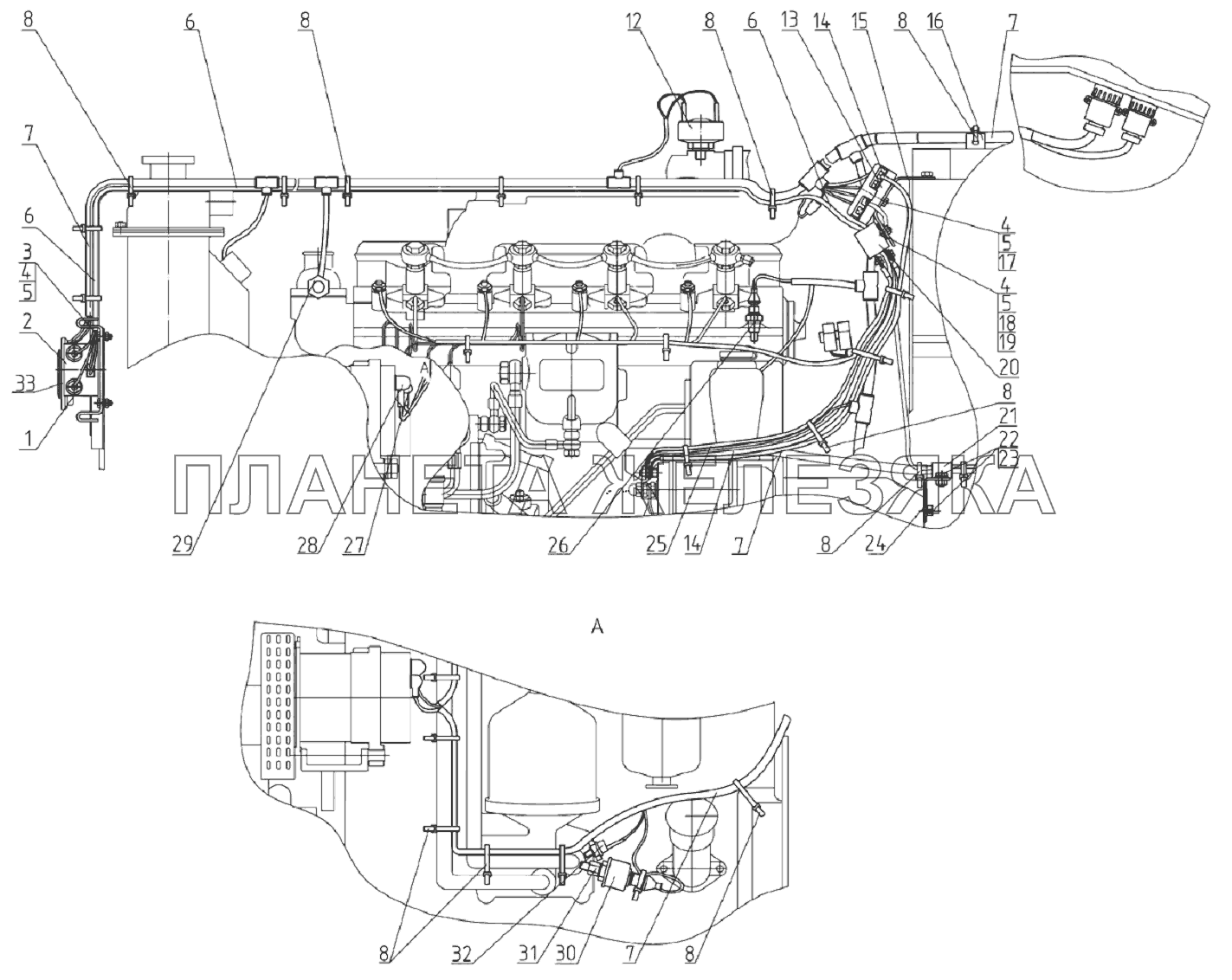 Электрооборудование двигателя Беларус-892
