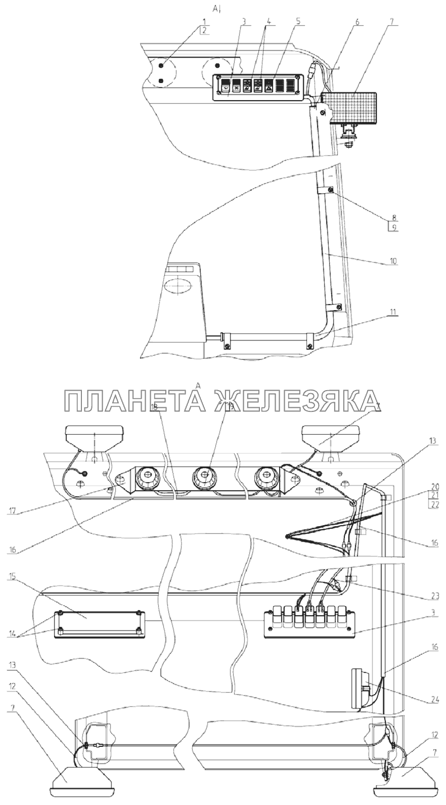 Установка фар рабочих Беларус-892