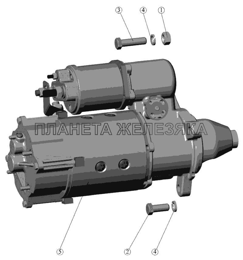 Установка стартера МТЗ-90/92