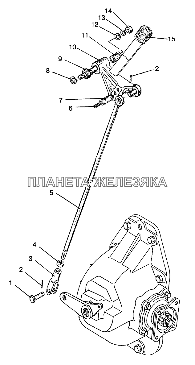 Управление раздаточной коробкой Беларус-922.3 / 922.4