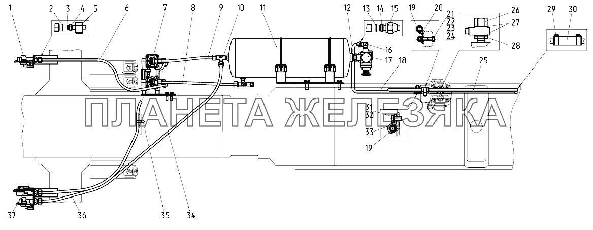 Пневмопривод 922-3506705/-01 Беларус-922.5