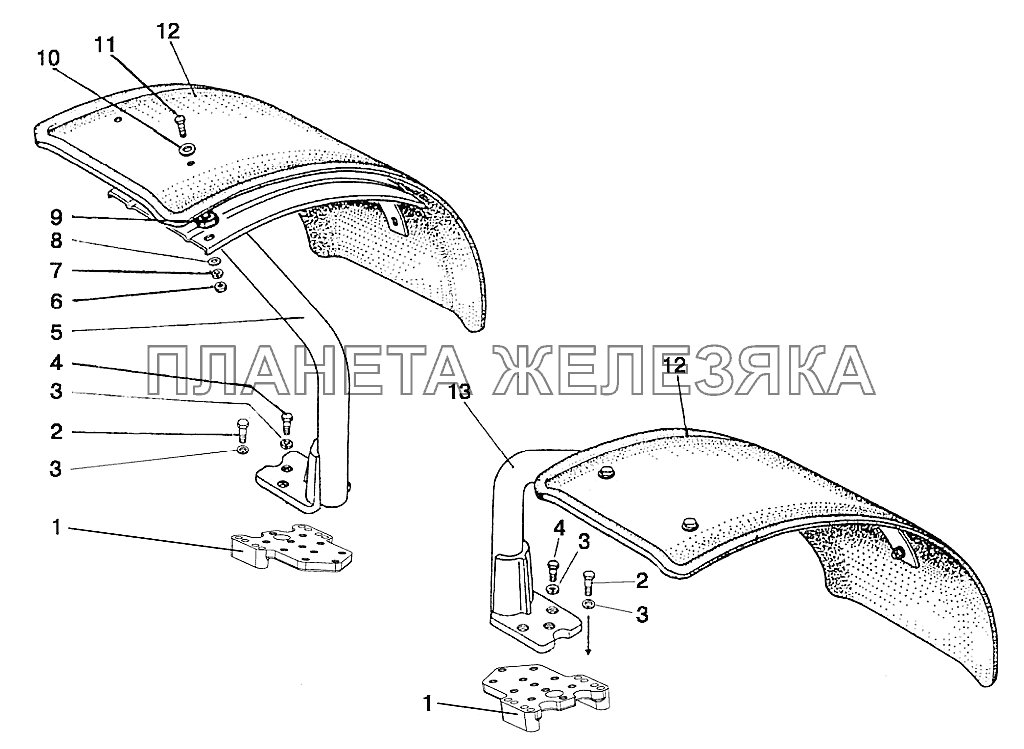 Крылья передние Беларус-92П