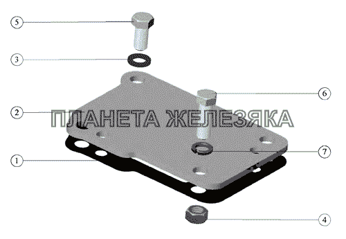 Установка заглушки (для тракторов без пневмокомпрессора) МТЗ-900/920/950/952