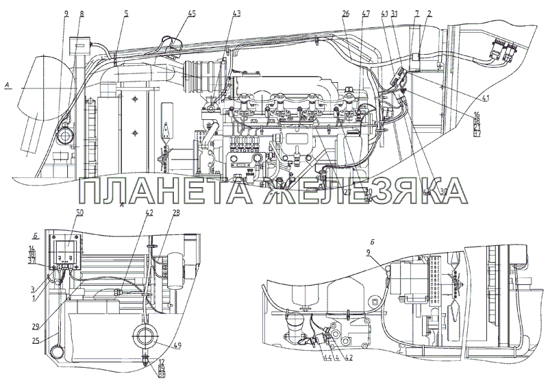 Электрооборудование по дизелю (для тракторов Беларус - 900.3/920.3/950.3/952.3) МТЗ-900/920/950/952