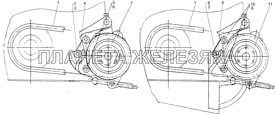 Установка насоса МЗКТ-65151 