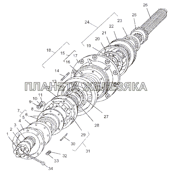 Картер блокировки 65251-1802230 МЗКТ-652511