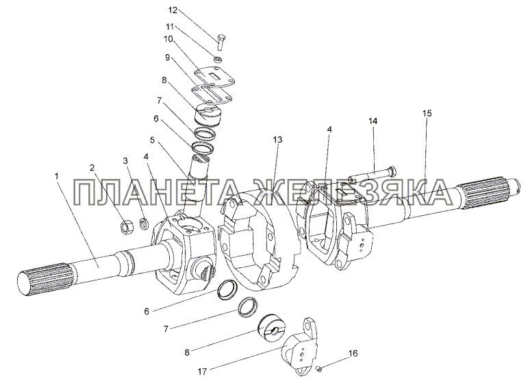 Шарнир поворотного кулака 652511-2304060 МЗКТ-652511