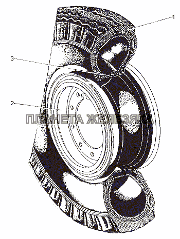 Колесо 7004-3101011 МЗКТ-79011