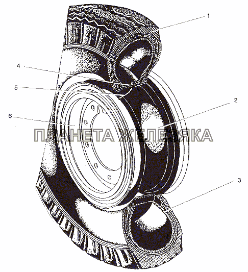 Колесо 7004-3101011 МЗКТ-79011