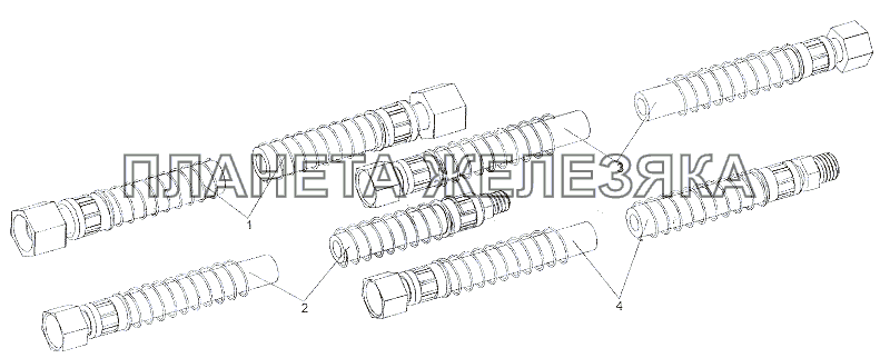 Шланги тормозной системы МЗКТ-79011