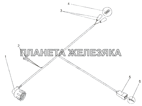 Жгут проводов 692382-3724158 МЗКТ-6527