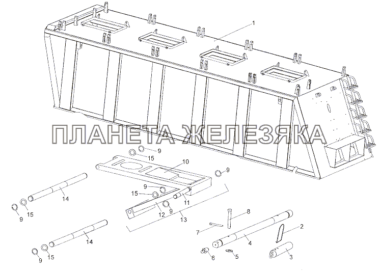 Установка платформы МЗКТ-6527