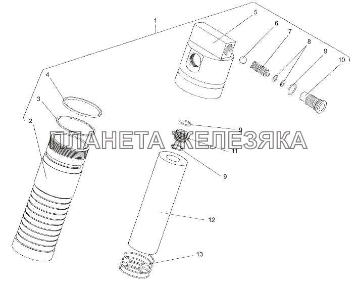 Фильтр 7930-1910050-20 МЗКТ-79011